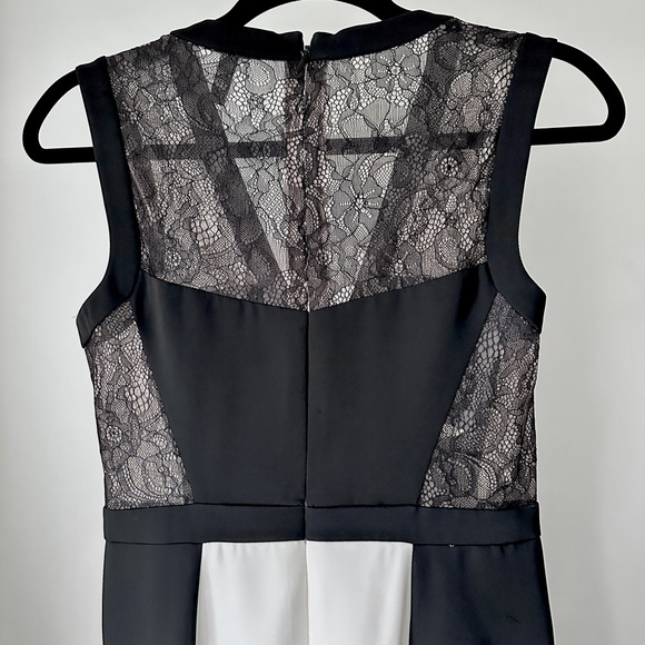 BCBGMaxAzria Maxi Gown Floor Length Black and White Size 2 - Picture 6 of 11